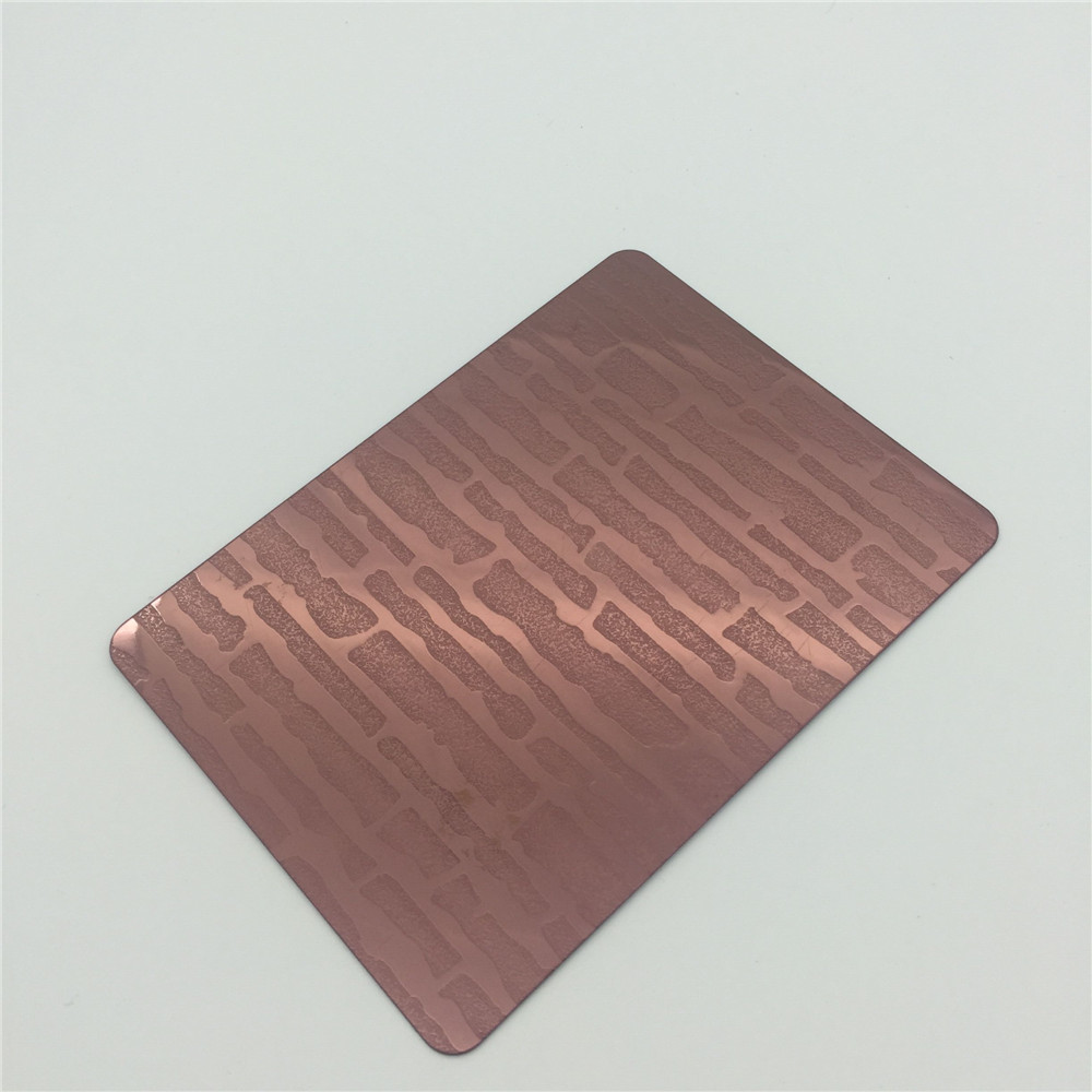 Wine Red Stainless Steel Decorative Sheet