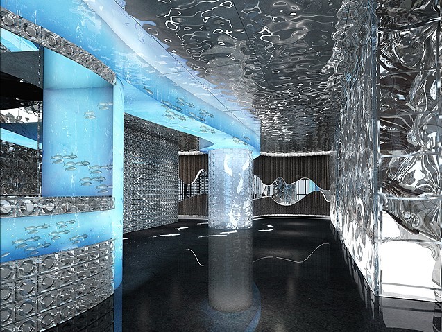 Stainless Steel Decoration Design For Aquarium